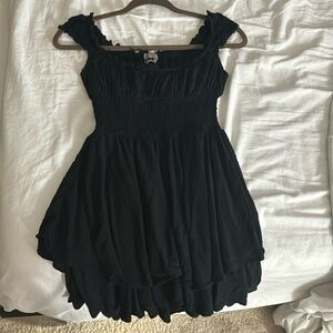 UO Rosie Smocked Tiered Ruffle Romper
